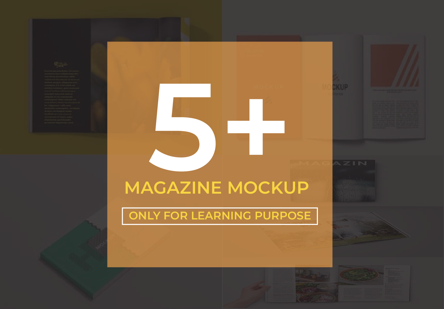 Magazine Mockup Bundle 15